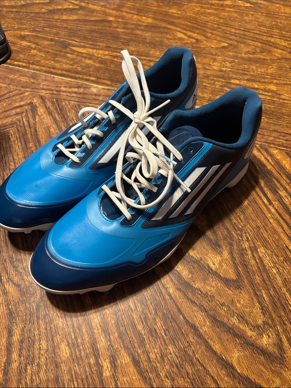 adidas golf Men's Blue and White Athletic Cleats